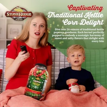 Gourmet Christmas Kettle Corn Popcorn Sweet Salty Holiday Snack