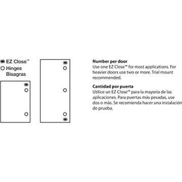 Soft-Close Cabinet Door Dampers - Adjustable Speed, 5-Pack