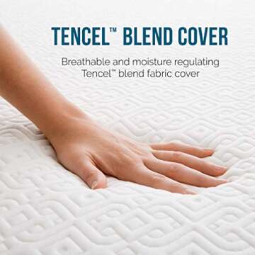 LUCID 14 Inch Memory Foam Mattress for Comfort and Support