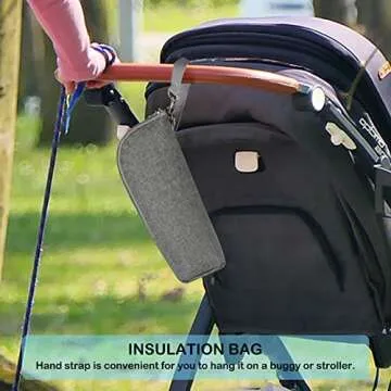 Accmor Baby Bottle Cooler Tote Bags, Insulated Breastmilk Cooler Bag, Nursing Bottle Warmer Bag for Nursing Mom Daycare Travel