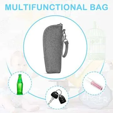 Accmor Baby Bottle Cooler Tote Bags, Insulated Breastmilk Cooler Bag, Nursing Bottle Warmer Bag for Nursing Mom Daycare Travel