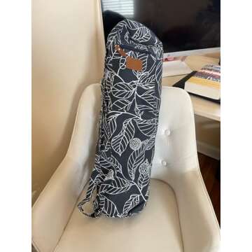 ELENTURE Yoga Mat Bag for Women & Men,Travel Yoga Gym Bag for 1/4" 1/3" Thick Exercise Yoga Mat, Full-Zip Yoga Mat Carrier Bag for Class workout Bachelorette with Pockets and Adjustable Strap