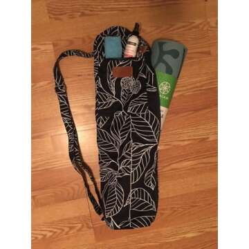 ELENTURE Yoga Mat Bag for Women & Men,Travel Yoga Gym Bag for 1/4" 1/3" Thick Exercise Yoga Mat, Full-Zip Yoga Mat Carrier Bag for Class workout Bachelorette with Pockets and Adjustable Strap