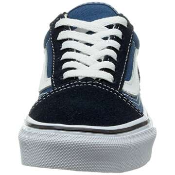 Vans Kids Old Skool V Skate Shoe Navy/True White - Stylish and Durable