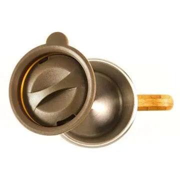 Eco-Friendly MyHomeIdeas Stainless Steel Bamboo Mug