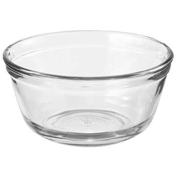 Anchor Hocking 4-Quart Glass Mixing Bowl, Set of 2, Clear