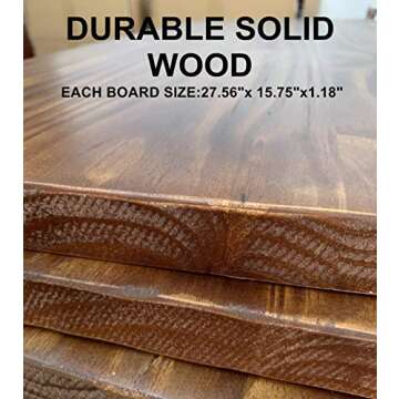 Industrial Bar Cart with Wheels - Solid Wood and Metal