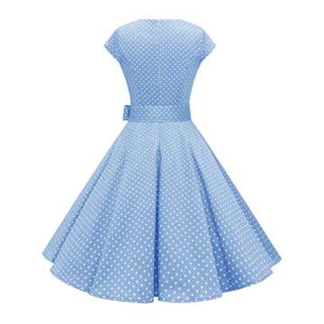 Dressystar Women's Vintage Cocktail Party Dress - 1950s Retro Rockabilly Prom Dresses