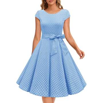 Vintage Cocktail Party Dress - 1950s Retro Style for Women