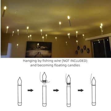 Battery Operated Taper Candles Set with Remote - Amagic