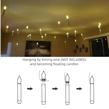 Battery Operated Taper Candles Set with Remote - Amagic