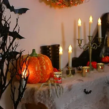 Battery Operated Taper Candles Set with Remote - Amagic