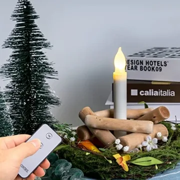 Battery Operated Taper Candles Set with Remote - Amagic
