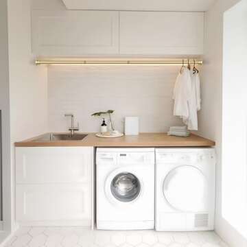 AIZESI Gold Tension Curtain Rod - Adjustable 30-63 Inch