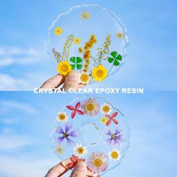 LET'S RESIN Crystal Clear Epoxy Resin, 32oz Bubbles Free Epoxy Resin, Table Top & Bar Top Casting Resin, Clear Epoxy Resin for Art Crafts