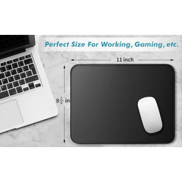TONOS Black Mouse Pad for Gaming and Everyday Use