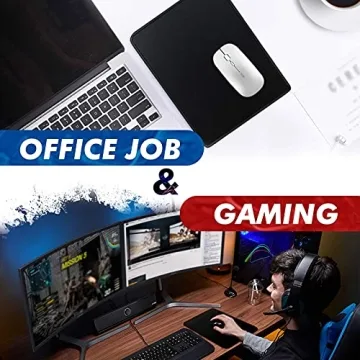 TONOS Black Mouse Pad for Gaming and Everyday Use