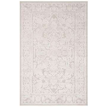 SAFAVIEH Reflection Collection Area Rug - 9' x 12', Creme & Ivory, Boho Tribal Distressed Design, Non-Shedding & Easy Care, Ideal for High Traffic Areas in Living Room, Bedroom (RFT665D)