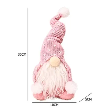 Handmade Plush Christmas Gnome Dolls - 3Pcs Set