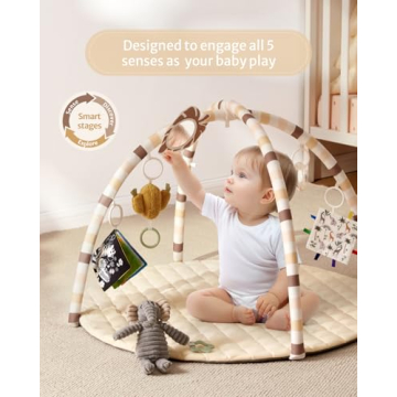 Blissful Diary Baby Play Gym Mat for Sensory Learning
