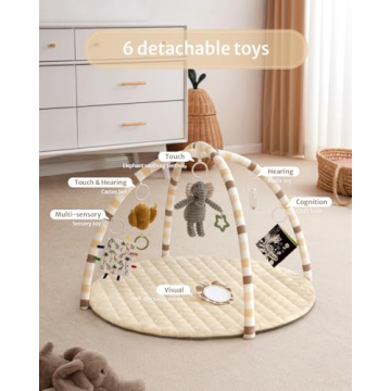 Blissful Diary Baby Play Gym Mat for Sensory Learning