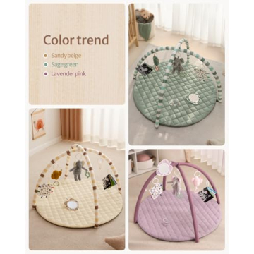 Blissful Diary Baby Play Gym Mat for Sensory Learning