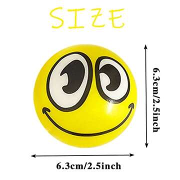 30 Pcs Face Stress Balls,2.5" Funny Face Squeeze Balls,Stress Relief Balls for Gifts,Kids,Party Favo...