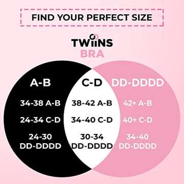 TwiinsBra Breast Lift Tape - 3 Pairs w/Nipple Covers - Boob Tape - Boobtape (Caramel, C-D)