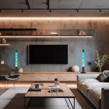 Liquid Motion Lamp 30-Inch Unique Blue Red Design