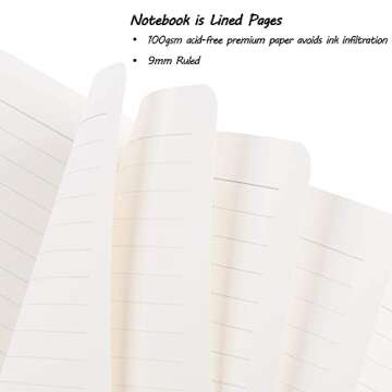 MSE.W Elegant Leather Notebook for Note Taking