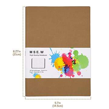 MSE.W Elegant Leather Notebook for Note Taking
