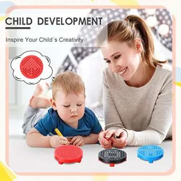 Epakh 3 Pack Magnetic Drawing Board for Kids Magnet Toys for Toddlers Airplane Travel Road Trip Car Trip Essentials for Kids Gift Drawing Stylus Erasable Reusable Magnetic Dot Board