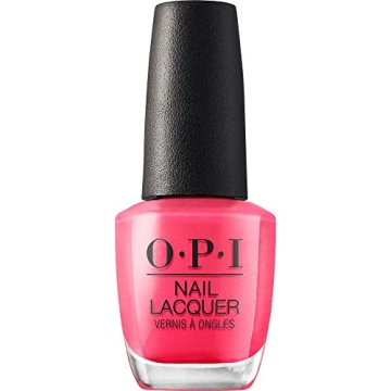 OPI Nail Lacquer Strawberry Margarita | Bright Pink Crème | Chip Resistant Nail Polish | Vegan, Fas...