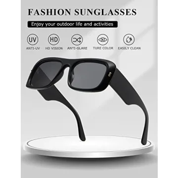 Kimorn Retro Sunglasses UV400 Protection Vintage Y2K Style