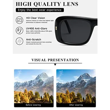 Kimorn Retro Sunglasses UV400 Protection Vintage Y2K Style