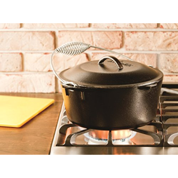 Lodge 9 Quart Pre-Seasoned Cast Iron Dutch Oven - Versatile Cooking Tool