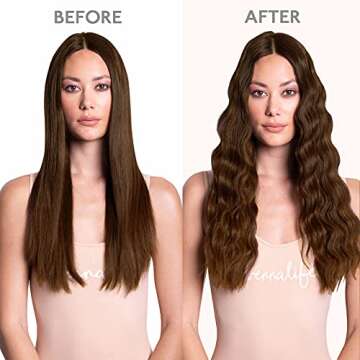 WENNALIFE Wire Hair Extensions (Increase 50% Lifespan) Real Human Hair 20 inch 110g Chocolate Brown Remy Wire Hair Extensions Invisible Transparent Fish Line Straight Real Hair Extensions