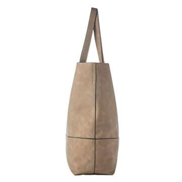 K. Carroll Accessories Oversized suede Taylor Tote in Taupe
