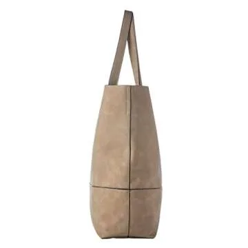K. Carroll Accessories Oversized suede Taylor Tote in Taupe
