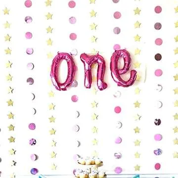 Gold Star Garland - Magical 3-Pack for Celebrations