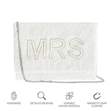 Stylish MRS Clutch for Wedding Day - Elegant Bridal Purse