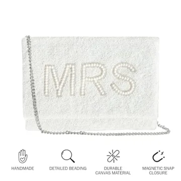 Stylish MRS Clutch for Wedding Day - Elegant Bridal Purse