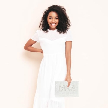 Stylish MRS Clutch for Wedding Day - Elegant Bridal Purse