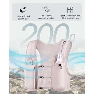 Zelvot Running Hydration Vest for Comfort and Safety