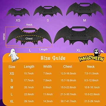 Rypet Dog Bat Costume for Halloween Fun