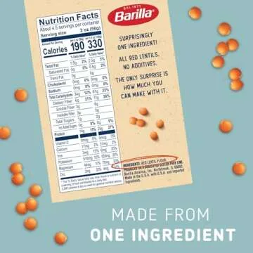 Barilla Red Lentil Rotini Pasta High Protein Gluten Free