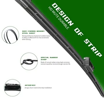 3 Factory Wiper Blade Replacement for Mazda CX-5 CX-9 02/2017-2021 2022 2023 2024 Original Equipment...