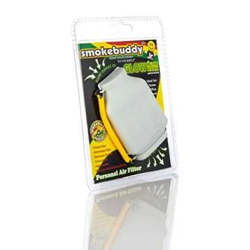 Smoke Buddy Junior Glow in the Dark White - Personal Air Purifier and Odor Diffuser