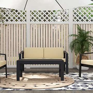 Outdoor Double Armchair - Ergonomic & Stylish Design