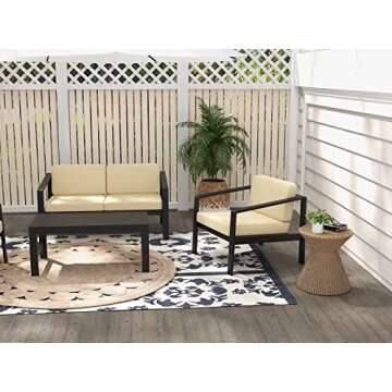 Outdoor Double Armchair - Ergonomic & Stylish Design